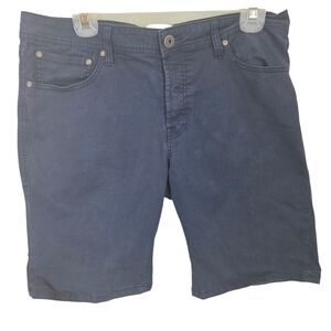 ⭐️Jack & Jones Blue Button Fly Custom Fit Shorts  Size L